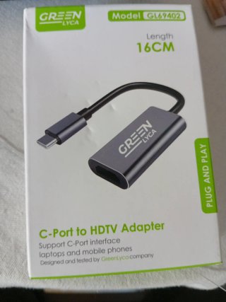 Adaptador USB-C a HDTV 16cm
