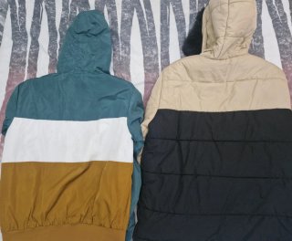 Chaqueta Fila Beige y Negra