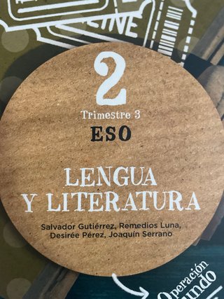 Libro lengua y literatura de 2ESO, 3er trimestre