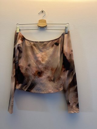 Camiseta manga larga estampada