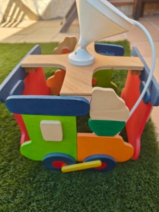 Lámpara de techo infantil tren
