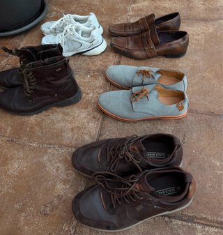 Lote 5 pares zapatos