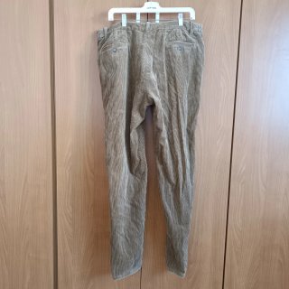 Pantalones de pana anchos beige