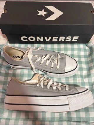 Converse Grises Plataforma