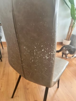 Mesa comedor madera con cristal y 4 sillas