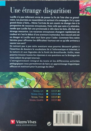 Une étrange disparition. Livre + CD