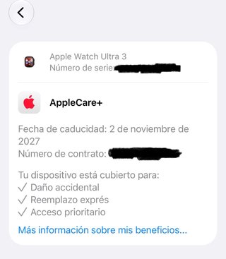 Apple Watch Ultra 3 Negro con Apple Care+