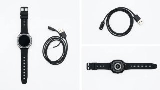 Reloj Inteligente Negro y Plateado