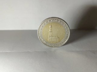 2 Euro Germania Amburgo Zecca F 2008