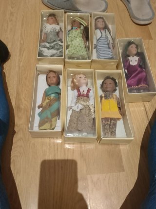 Muñecas de porcelana vintage