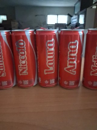 12 Lattine Coca-Cola Personalizzate
