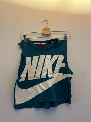 Camiseta sin mangas Nike verde azulado