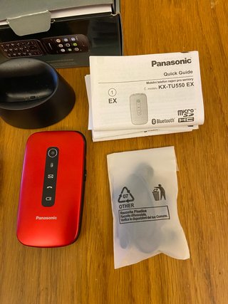 Telefono Cellulare Panasonic KX-TU550 Rosso