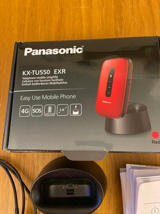 Telefono Cellulare Panasonic KX-TU550 Rosso