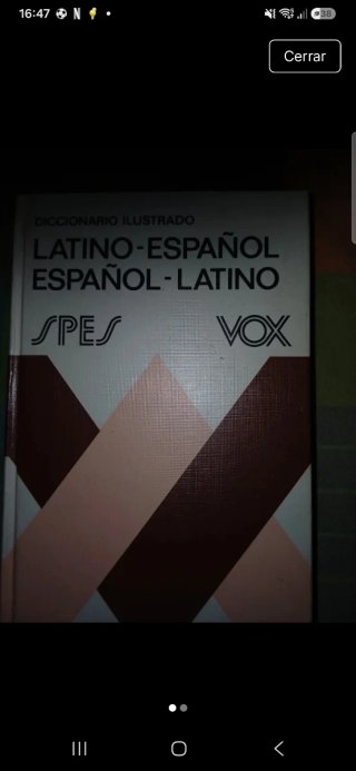 Diccionario Vox latino español, español latino