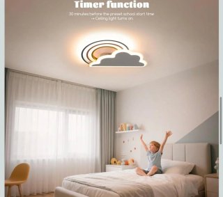 Lámpara Techo Infantil Nube Arcoíris 28W