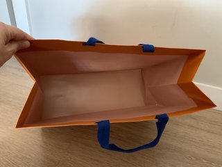 Bolsa cartulina Louis Vuitton Naranja y Azul