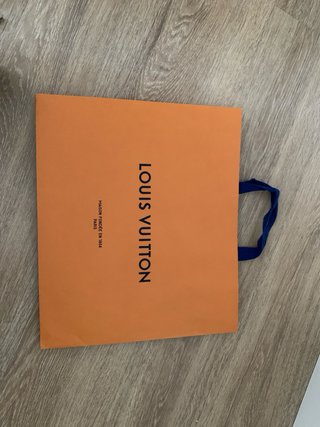 Bolsa cartulina Louis Vuitton Naranja y Azul