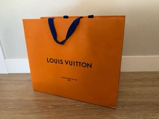 Bolsa cartulina Louis Vuitton Naranja y Azul