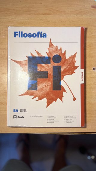 Filosofia 1 BACHILLERATO