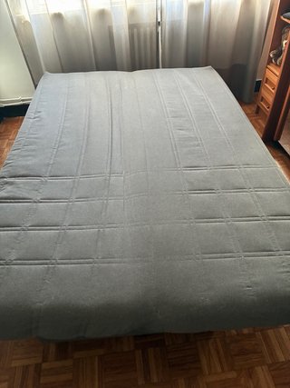 Sofá Cama Gris Tela