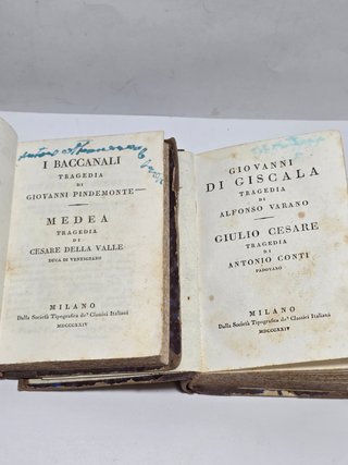 Teatro Scelto Italiano 1834 Classici 2 Volumi