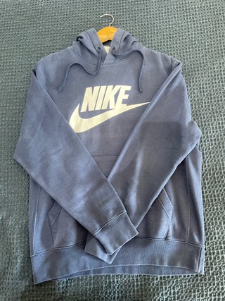 Sudadera Nike Azul con Capucha y Logo