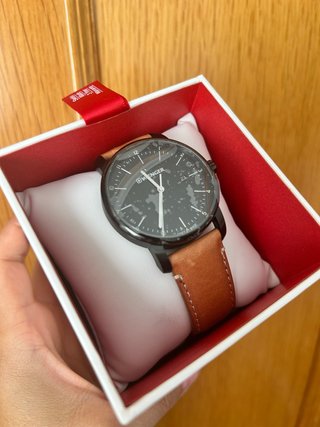 Reloj Wenger Hombre Negro y Marrón