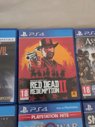 Lote 9 Juegos PS4: Resident Evil, RDR2, AC, Diablo