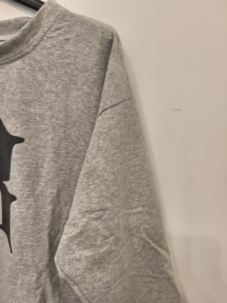 Felpa donna oversize con stampa B