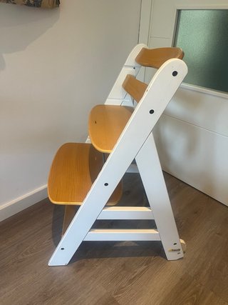 Trona evolutiva madera Hauck Alpha+ Blanco