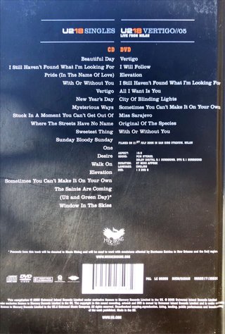 U2 18 Singles CD