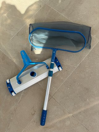 Kit Limpieza Piscina: Rastrillo y Recogehojas