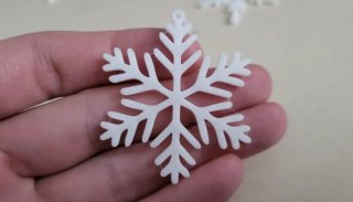 Set 12 Decorazioni Natalizie Fiocchi di Neve