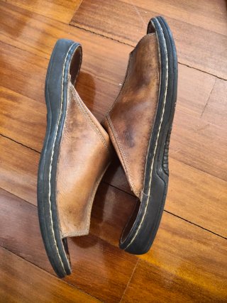 NPV-Sandalias Hombre Cuero goma 43