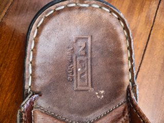 NPV-Sandalias Hombre Cuero goma 43