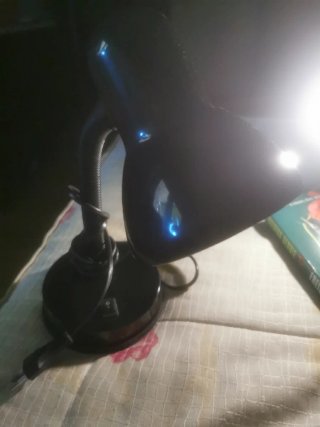 Flexo de escritorio negro
