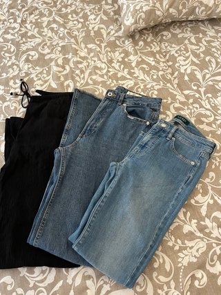Lote 3 pantalones vaqueros y negro