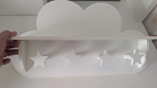 Percha infantil nube con estrellas