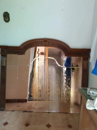 Conjunto de salón de madera de cerezo
