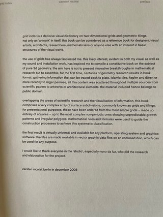 Libro CD Grid Index - Carsten Nicolai