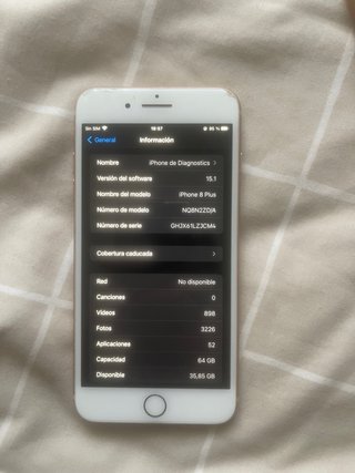 iPhone 8 Plus 64GB Rosa - Salud Batería 85%