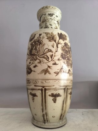Jarrón cerámica ornamental china, estilo Cizhou