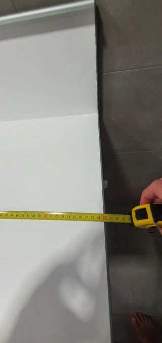 Mesa abatible pared blanca 80x55 cm