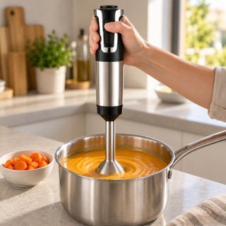 Batidora de mano 3 en 1 800 W · negra