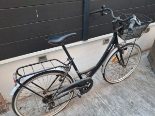 Bicicleta Urbana TOPLIFE Negra con Cesta