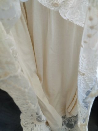 Vestido Sfera bordado color crema