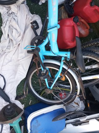 Bicicleta Plegable Azul