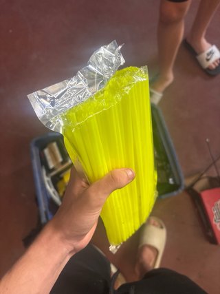 Pajitas para radios de ruedas (amarillas)