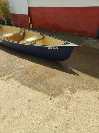 Canoa canadiense nueva con motor eléctrico 54L